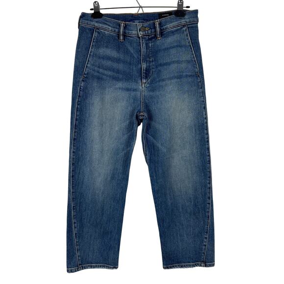 Vince Cropped Jeans 29 High Rise slight barrel leg, relaxed fit Blue - Picture 1 of 8